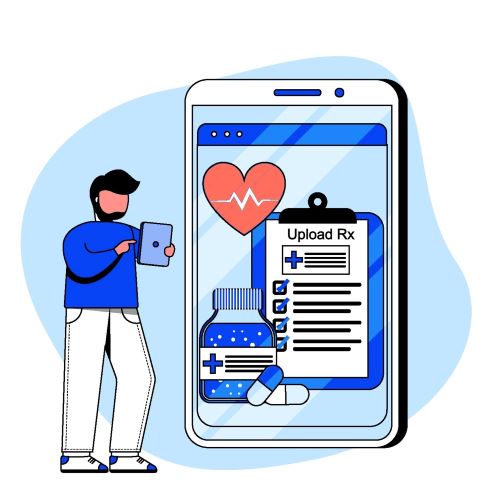 Illustration image of mobile prescription view